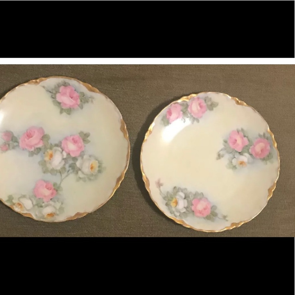 2  Antique 7” Hutschenreuther Selb Bavarian Plates